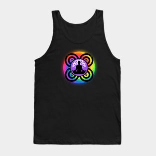 ZEN MEDITATION RAINBOW LOTUS FLOWER Tank Top